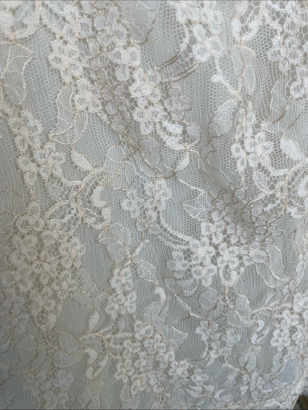 Vanity Fair Cream Lace-Trim Short Sleeve Vintage Top • 38 - Picture 6 of 16